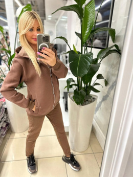 Bluza ocieplana z ozdobnym zamkiem rozm. S/M MEGI COLLECTION