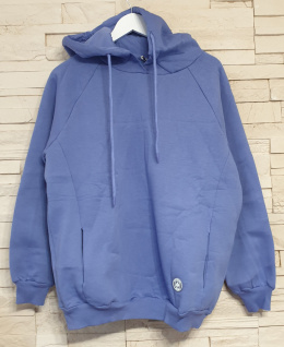 MEGI Bluza fiolet lila ocieplana z kółeczkiem
