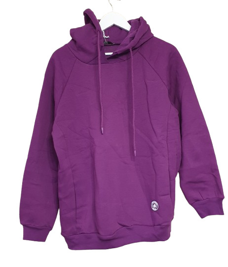 MEGI Bluza fioletowa ocieplana z kółeczkiem S/M MEGI Bluza fioletowa ocieplana z kółeczkiem S/M