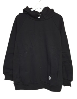 MEGI Bluza ocieplana z kapturem czarna L/XL